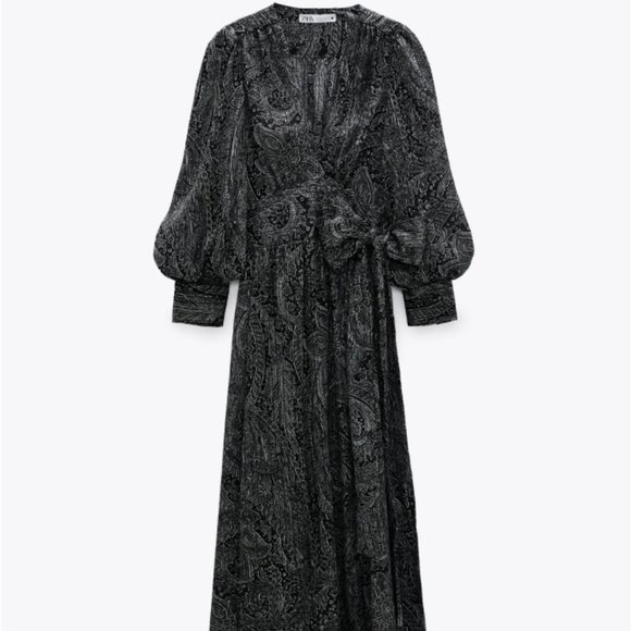 Zara Limited Edition Long Printed Dress - Picture 7 of 13